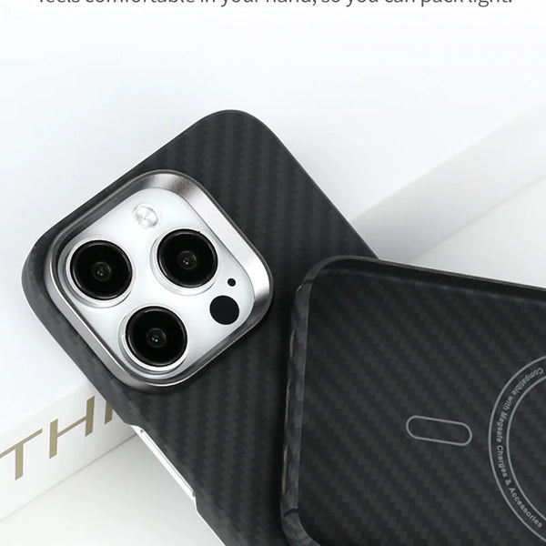 Magsafe Carbon Fiber Case For iPhone 15 Pro Max