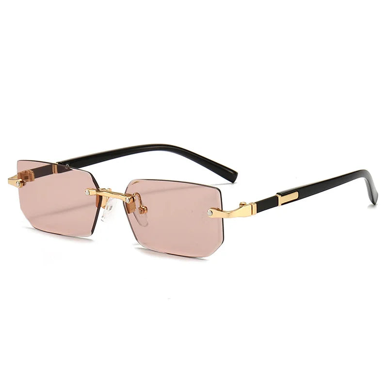 Rimless Sunglasses Rectangle