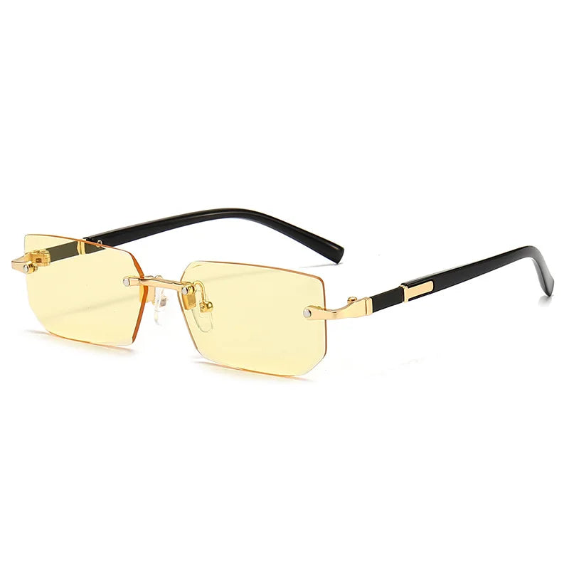 Rimless Sunglasses Rectangle