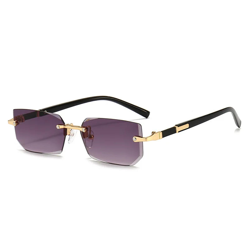 Rimless Sunglasses Rectangle