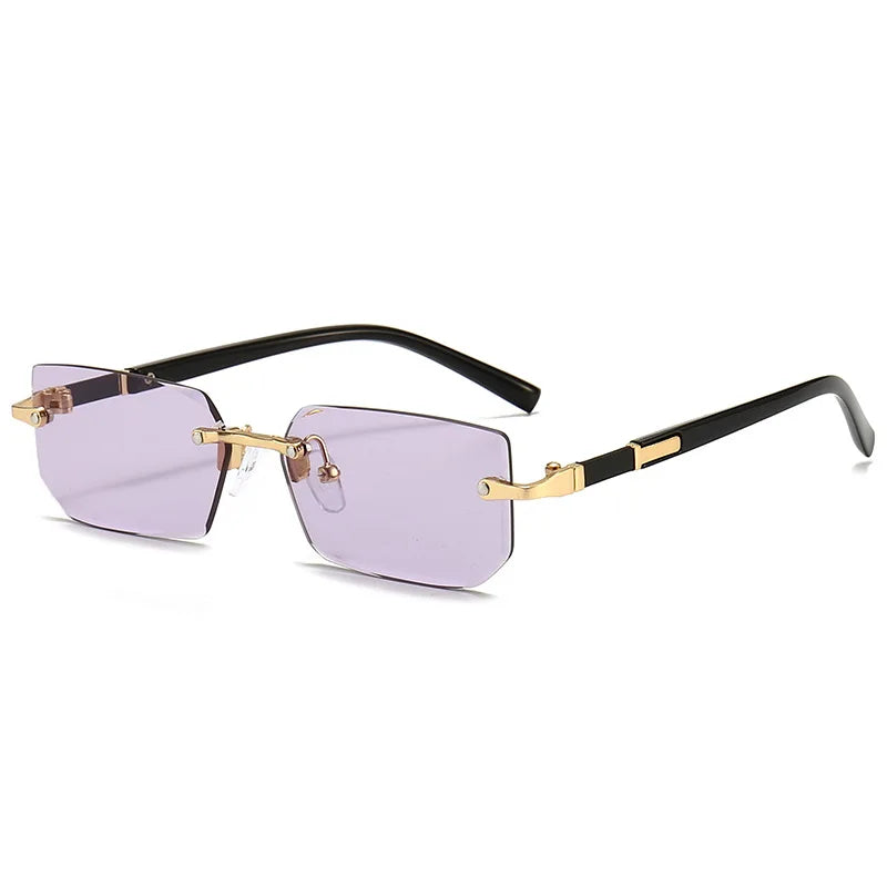 Rimless Sunglasses Rectangle