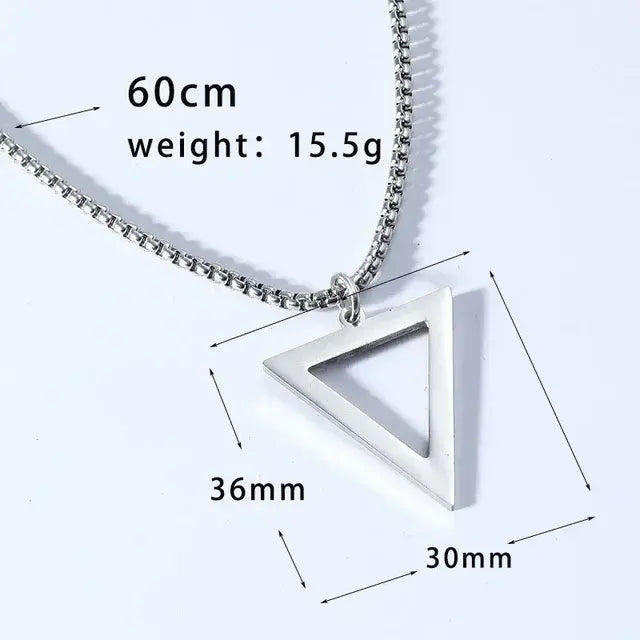 Trendy Stainless Steel Pillar Pendant